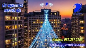 Cư dân chung cư Legardin Sài Đồng tận hưởng internet VNPT tốc độ cao.