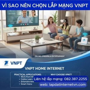 Ảnh bìa bài viết so sánh WiFi 2.4GHz và 5GHz, giải thích ưu nhược điểm khi lắp internet VNPT tại nhà.