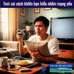 Người dùng test tốc độ internet thực tế bằng điện thoại sai cách khiến hiểu nhầm mạng internet bị yếu dù gói cước cao
