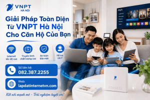 Hình ảnh minh họa những khó khăn thường gặp khi lắp mạng VNPT cho chung cư mini, bao gồm tín hiệu WiFi yếu, quá tải người dùng, thiếu bảo trì định kỳ và các rủi ro về bảo mật mạng